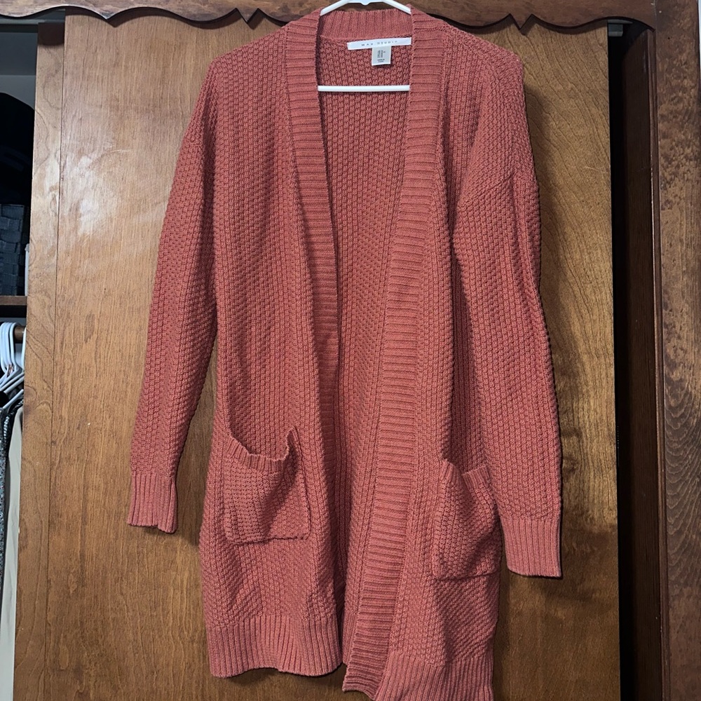 Women's Rust Cardigan Sweater